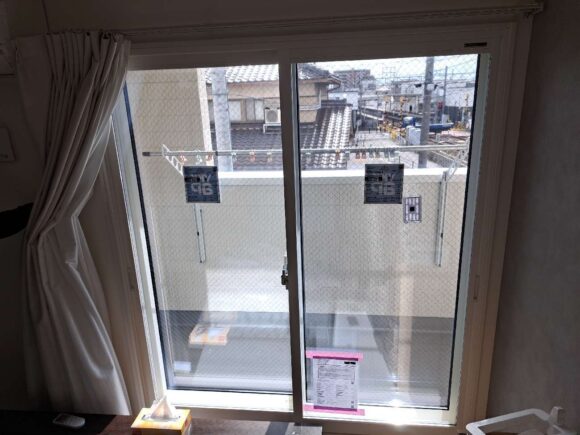 ベランダ　内窓設置後