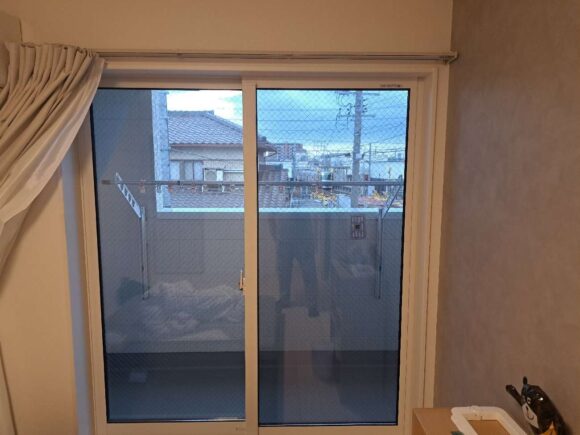 ベランダ　内窓設置前